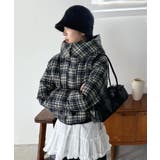 スタンドフーディーチェックパファーブルゾン | Jewelobe | 詳細画像12 