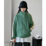 スエードタッチスリーブラインスポーティーブルゾン | Jewelobe | 詳細画像1 