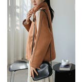 スエードタッチスリーブラインスポーティーブルゾン | Jewelobe | 詳細画像16 