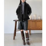 スエードタッチスリーブラインスポーティーブルゾン | Jewelobe | 詳細画像29 