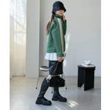 スエードタッチスリーブラインスポーティーブルゾン | Jewelobe | 詳細画像9 