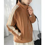 ブラウン | スエードタッチスリーブラインスポーティーブルゾン | Jewelobe