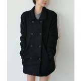 ネイビー | カーリーボアミディコート | Jewelobe