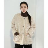 ノーカラールーズカーリーフェイクファーコート | Jewelobe | 詳細画像1 