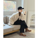 ノーカラールーズカーリーフェイクファーコート | Jewelobe | 詳細画像10 