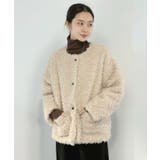 ノーカラールーズカーリーフェイクファーコート | Jewelobe | 詳細画像2 