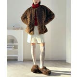 ノーカラールーズカーリーフェイクファーコート | Jewelobe | 詳細画像26 