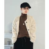 ノーカラールーズカーリーフェイクファーコート | Jewelobe | 詳細画像3 