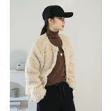 ノーカラールーズカーリーフェイクファーコート | Jewelobe | 詳細画像4 