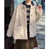 ノーカラールーズカーリーフェイクファーコート | Jewelobe | 詳細画像5 