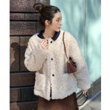 ノーカラールーズカーリーフェイクファーコート | Jewelobe | 詳細画像6 