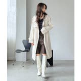 ダブルブレストルーズトレンチコート | Jewelobe | 詳細画像12 