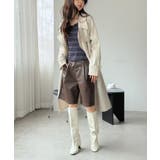 ダブルブレストルーズトレンチコート | Jewelobe | 詳細画像15 