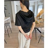 ブラック | スポーティーフーディーTシャツ | Jewelobe