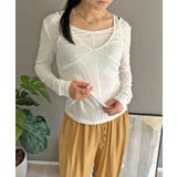 セミシアータンクトップ＆ロングスリーブトップスセットアップ | Jewelobe | 詳細画像1 