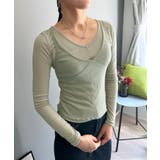 セミシアータンクトップ＆ロングスリーブトップスセットアップ | Jewelobe | 詳細画像13 