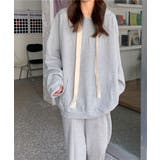 グレー | エンボスロゴオーバーサイズパーカー | Jewelobe