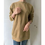 ベージュ | ヴィンテージウォッシュ風オーバーサイズTシャツ | Jewelobe