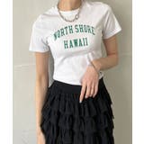 シンプルレタリングタイトチビTシャツ | Jewelobe | 詳細画像1 
