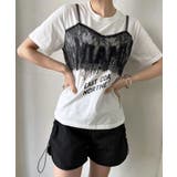レースビスチェドッキングロゴTシャツ | Jewelobe | 詳細画像3 