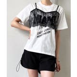 レースビスチェドッキングロゴTシャツ | Jewelobe | 詳細画像4 