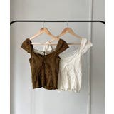 コルセットライクキャップスリーブカットトップス | Jewelobe | 詳細画像25 