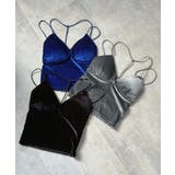 Tストラップカットベロアブラキャミソール | Jewelobe | 詳細画像40 