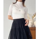 タートルネックハーフスリーブトップス | Jewelobe | 詳細画像1 