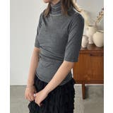 タートルネックハーフスリーブトップス | Jewelobe | 詳細画像11 