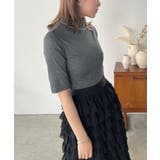 タートルネックハーフスリーブトップス | Jewelobe | 詳細画像13 