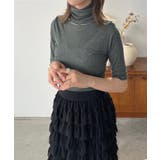 タートルネックハーフスリーブトップス | Jewelobe | 詳細画像14 