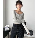 ルーズネックフードタイトカットソー | Jewelobe | 詳細画像14 