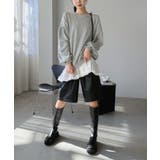 バックディープVネックボリュームウラゲプルオーバー | Jewelobe | 詳細画像12 