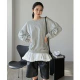 バックディープVネックボリュームウラゲプルオーバー | Jewelobe | 詳細画像3 