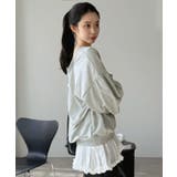 バックディープVネックボリュームウラゲプルオーバー | Jewelobe | 詳細画像4 