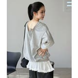 バックディープVネックボリュームウラゲプルオーバー | Jewelobe | 詳細画像6 