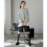 バックディープVネックボリュームウラゲプルオーバー | Jewelobe | 詳細画像8 