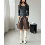 バックストラップボーダータイトカットソー | Jewelobe | 詳細画像24 