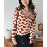 バックストラップボーダータイトカットソー | Jewelobe | 詳細画像3 