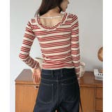 バックストラップボーダータイトカットソー | Jewelobe | 詳細画像5 