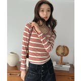 バックストラップボーダータイトカットソー | Jewelobe | 詳細画像7 