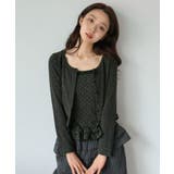 ショートカーディガン×ドットフリルキャミソールアンサンブル | Jewelobe | 詳細画像16 