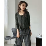 ショートカーディガン×ドットフリルキャミソールアンサンブル | Jewelobe | 詳細画像21 