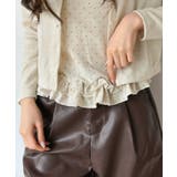 ショートカーディガン×ドットフリルキャミソールアンサンブル | Jewelobe | 詳細画像7 