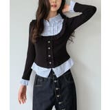 ストライプシャツドッキングカットトップス | Jewelobe | 詳細画像16