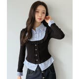 ストライプシャツドッキングカットトップス | Jewelobe | 詳細画像17