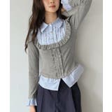 ストライプシャツドッキングカットトップス | Jewelobe | 詳細画像2