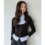ストライプシャツドッキングカットトップス | Jewelobe | 詳細画像20