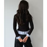 ストライプシャツドッキングカットトップス | Jewelobe | 詳細画像24
