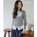 ストライプシャツドッキングカットトップス | Jewelobe | 詳細画像8